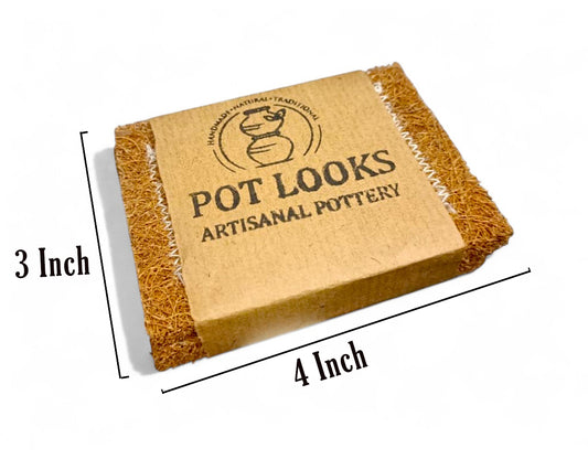 Natural Coconut Coir Scrubber (Pack of 3 & 6) | Scratch-Free & Eco-Friendly | Best for Clay Pots & Cast Iron