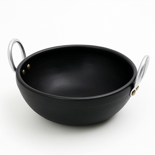 Traditional Taste, Modern Convenience | The Biryani Handi with Steel Handles (kadaii)