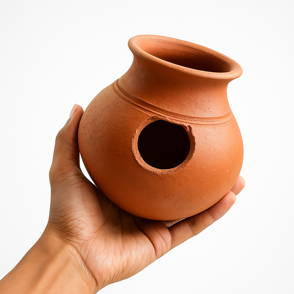 The New Music of Your Garden | Handcrafted Terracotta Birdhouse
