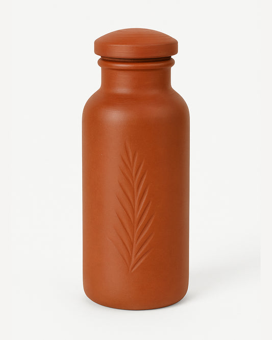 Nature's Coolness, in Your Hands | 100% Earthen Water Bottle (1 litter).