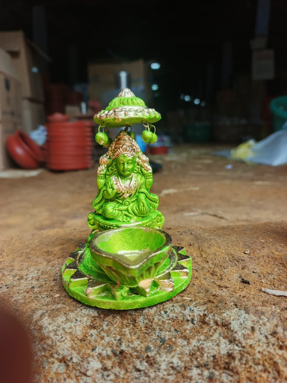 லட்சுமி செழிப்பு விளக்கு (பல வண்ணங்கள்) | malticolour lashmi deebam (diya ) Potlooks .