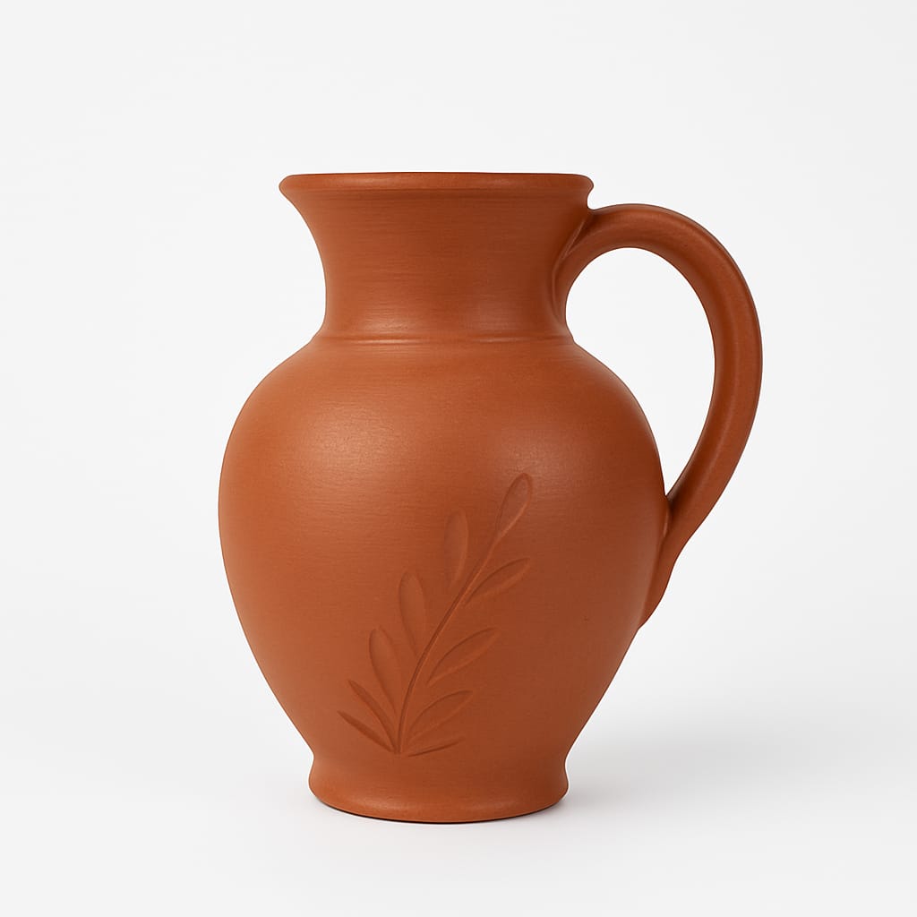 The New Beauty of Your Table | 2L Earthen Water Jug (with 2 Glasses)