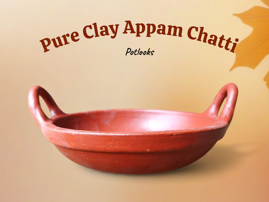 Tirunelveli Pure Clay Appam Chatti | 100% Natural & Unglazed | For Crispy Appams |திருநெல்வேலி பாரம்பரிய மண் ஆப்பச் சட்டி | 100% இயற்கை களிமண் (Raw Clay)