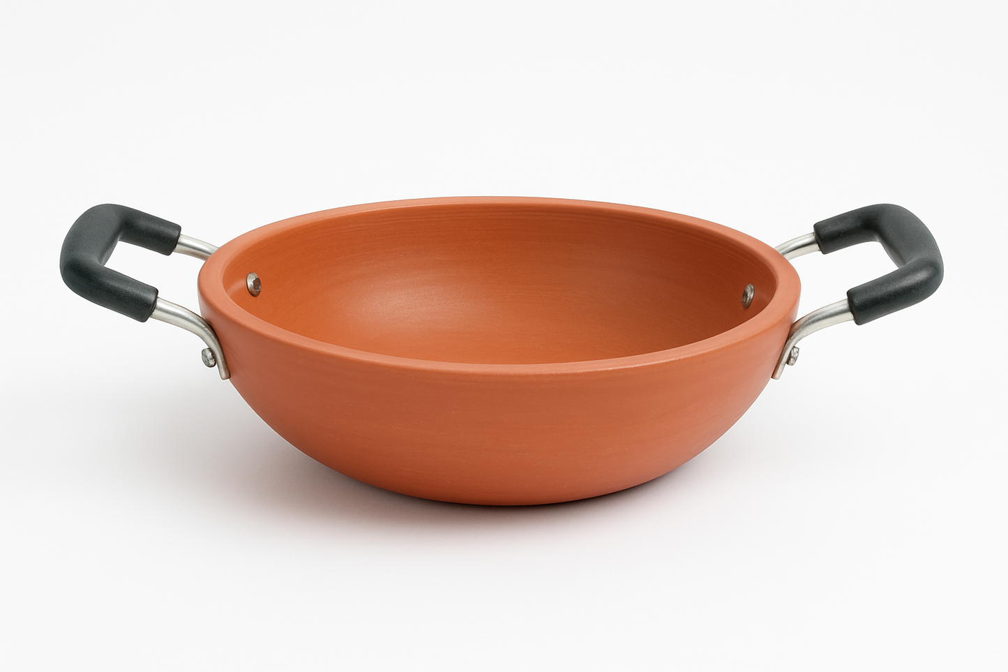 Grandma's Secret Recipe, in Your Kitchen | Traditional Earthen Kadai with Dual Handles