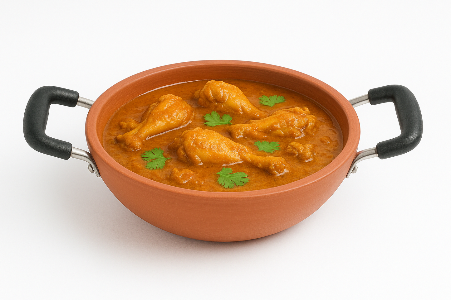 Grandma's Secret Recipe, in Your Kitchen | Traditional Earthen Kadai with Dual Handles