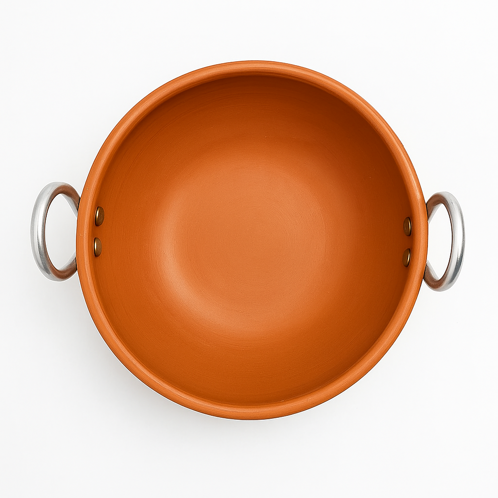 Traditional Taste, Modern Convenience | The Biryani Handi with Steel Handles (kadaii)