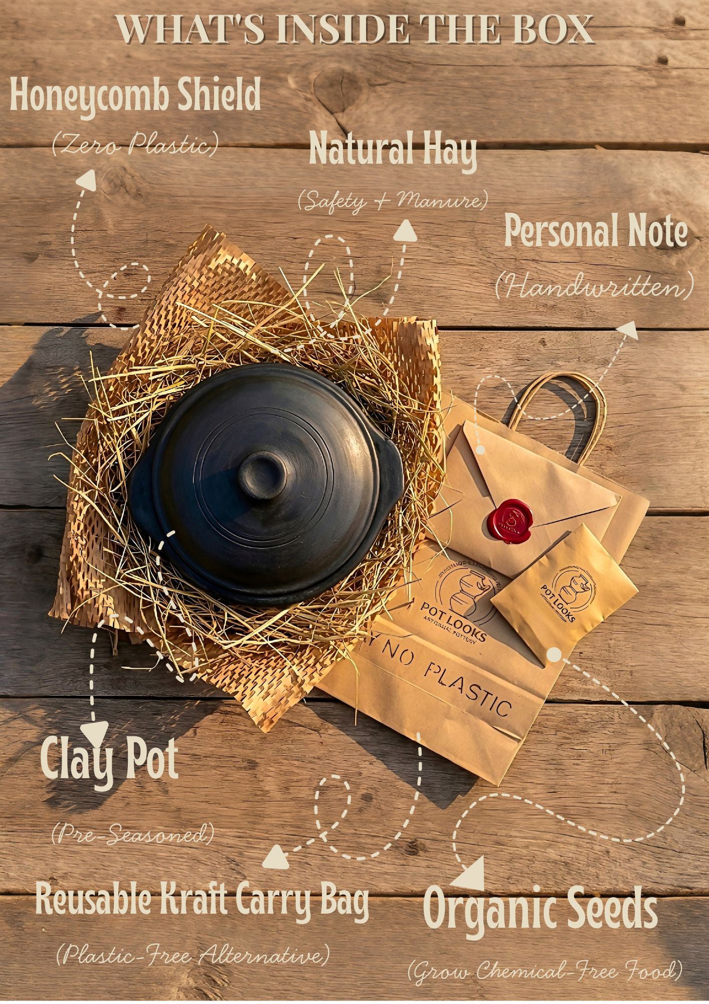 Premium Traditional Black Clay Curry Pot (Pre-Seasoned ) | Karuppu Man Satti