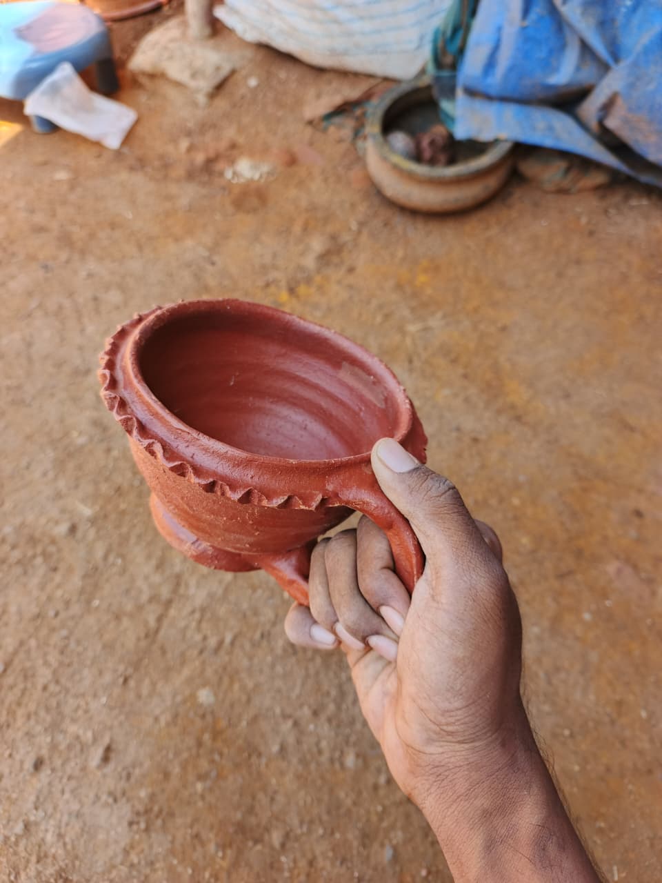 Traditional Clay Sambrani Cup | Purity & Positive Energy Dispenser |பாரம்பரியக் களிமண் சாம்பிராணி கோப்பை | புனிதமும் நேர்மறை ஆற்றலும்