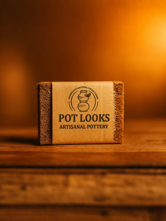 Natural Coconut Coir Scrubber (Pack of 3 & 6) | Scratch-Free & Eco-Friendly | Best for Clay Pots & Cast Iron