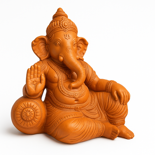 Terracotta Lord Ganesha Statue (1 feet)