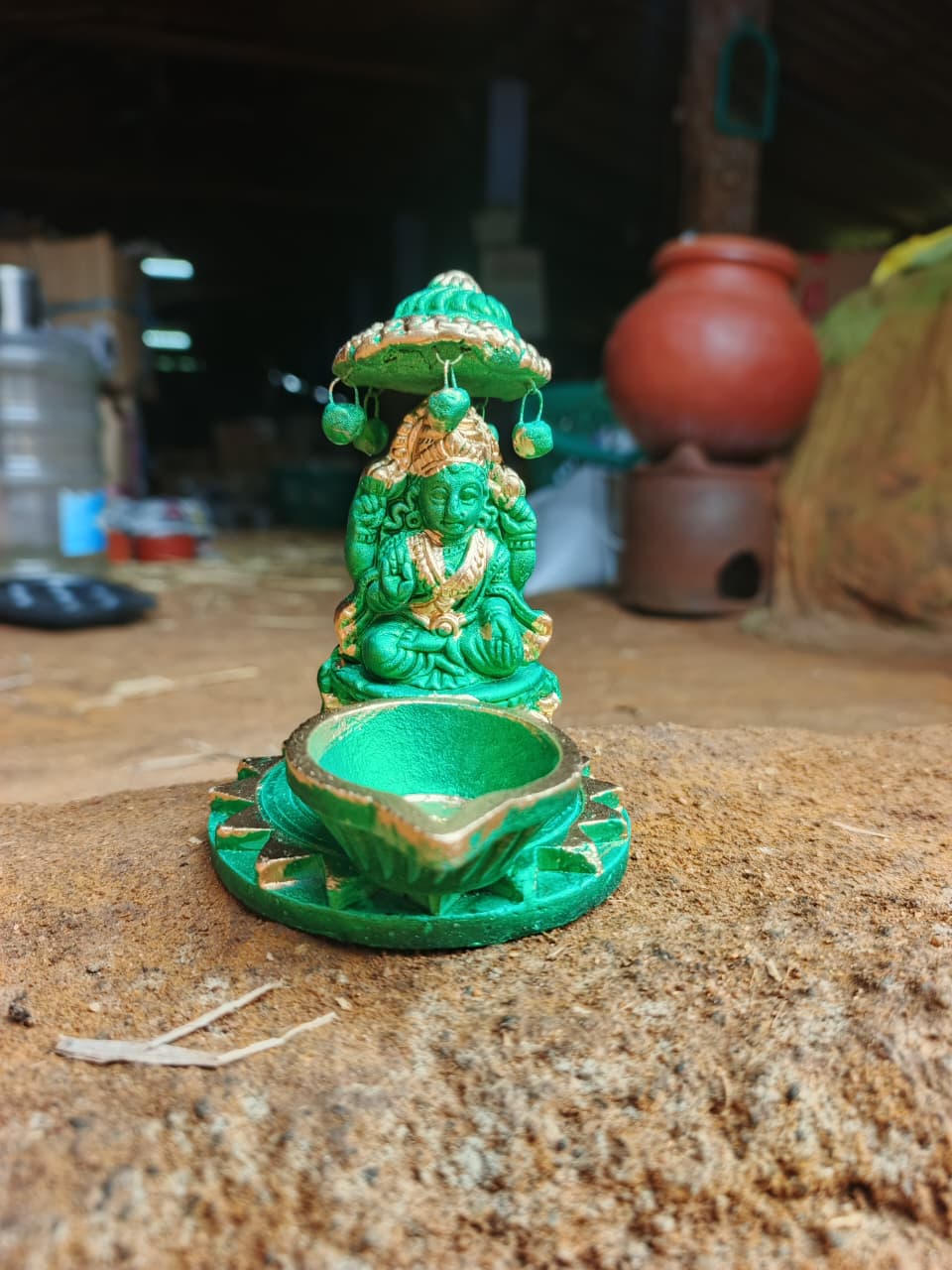 லட்சுமி செழிப்பு விளக்கு (பல வண்ணங்கள்) | malticolour lashmi deebam (diya ) Potlooks .
