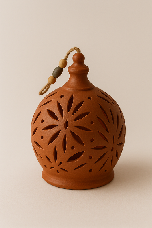 A Dance of Shadows in Your Room | The Handcrafted Terracotta Lantern