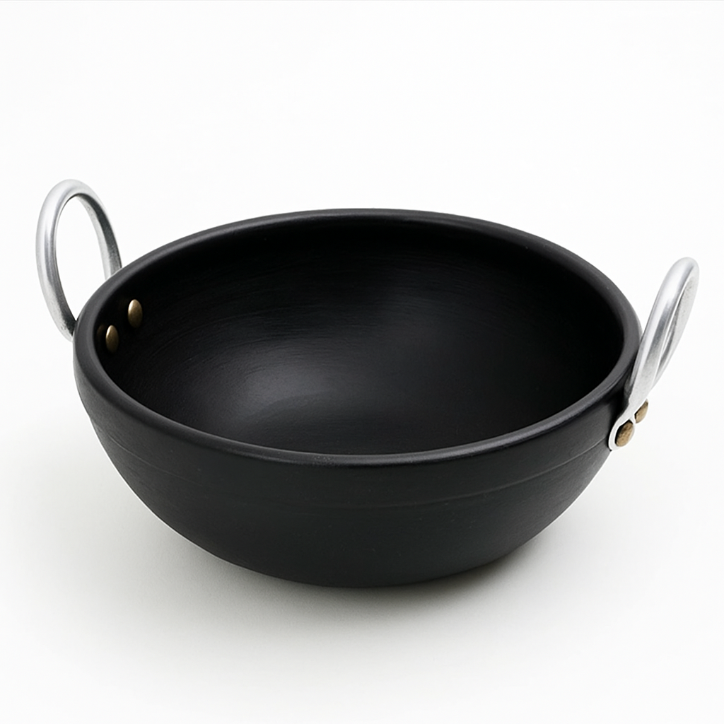 Traditional Taste, Modern Convenience | The Biryani Handi with Steel Handles (kadaii)